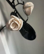 Load image into Gallery viewer, AREEA "Sandale elegante cu detaliu floare din matase"
