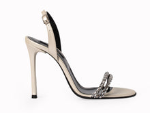 Load image into Gallery viewer, AZALEA " Sandale slingback cu detalii cristale"
