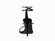 Load image into Gallery viewer, CELINE "Sandale din piele velur si detalii benzi cristale"
