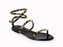 Load image into Gallery viewer, AMINA "Sandale cu detalii tinte"
