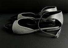 Load image into Gallery viewer, Balerini din glitter cu varf din lac "Adena"
