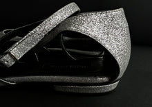 Load image into Gallery viewer, Balerini din glitter cu varf din lac "Adena"
